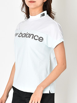 ニューバランスゴルフ　26年春夏新作　切替フレンチスリーブモックネックPO　012-6166511