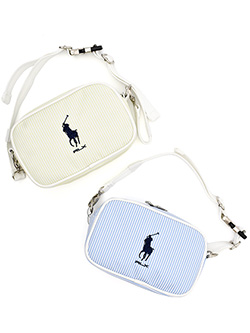 ラルフローレンゴルフ　26年春夏新作　ストライプ柄マルチポーチ　RLM112LB