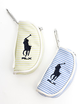 ラルフローレンゴルフ　26年春夏新作　ストライプ柄ボールポーチ　RLY112LB