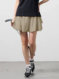 バンデル　26年春夏新作　ダブルフェイスドレープスカート　BGS-W6SDPSK