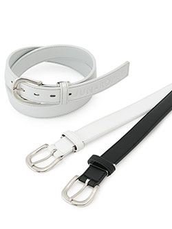 ジュンアンドロペ　26年春夏新作　エンボスロゴスライドベルト　ERW16000