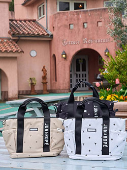 ジュン&ロペ　26年春夏新作　小紋柄プリントカートバッグ　ERX46100