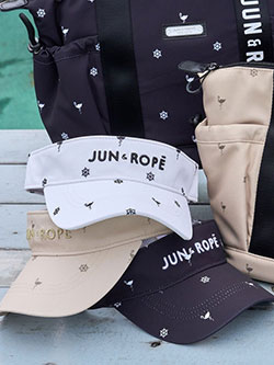 ジュン&ロペ　26年春夏新作　小紋柄バイザー　ERU46100