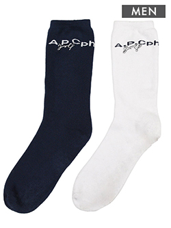 キャプテンズヘルムゴルフ　26年秋冬新作　A.P.Cph/Golf 2PC SOCKS(メンズ)　CHG26-APCG-SX01